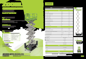 Pásové nůžkové plošiny Zoomlion ZS1216C