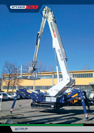 Pásové teleskopické pracovní plošiny CELA DT120 Spyder