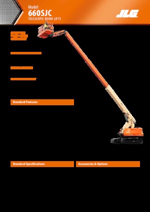Pásové teleskopické pracovní plošiny JLG 660SJC