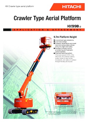 Pásové teleskopické pracovní plošiny Hitachi HX 99 B 2