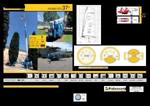 Pásové teleskopické pracovní plošiny Palazzani XTJ 37+ C