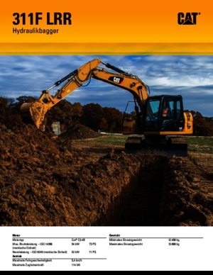 Pásová rypadla Caterpillar 311F L RR
