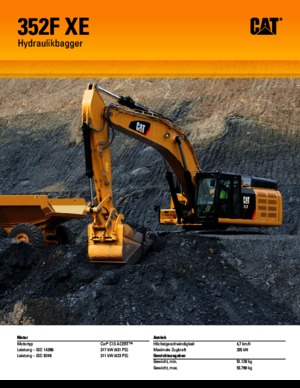 Pásová rypadla Caterpillar 352F L XE