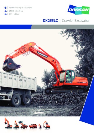 Pásová rypadla Doosan DX 255 LC