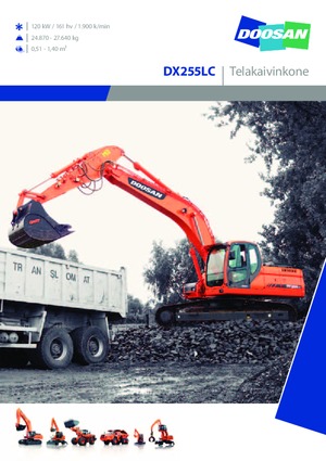 Pásová rypadla Doosan DX 255 LC