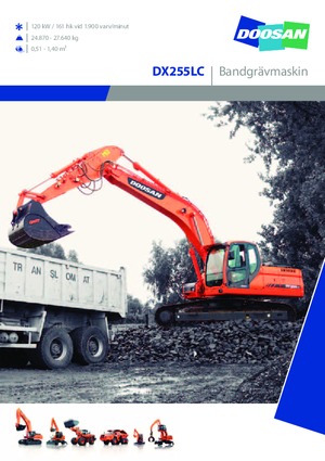 Pásová rypadla Doosan DX 255 LC