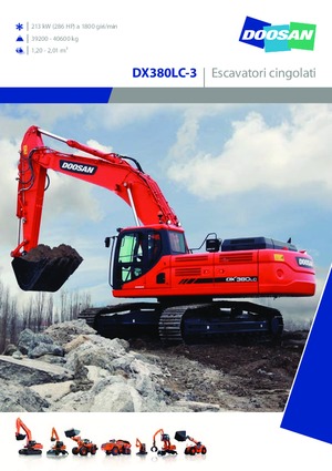 Pásová rypadla Doosan DX380LC-3