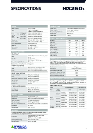 Pásová rypadla Hyundai HX260NL