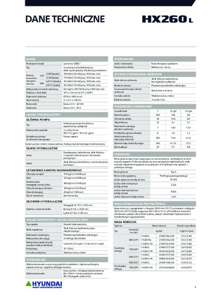 Pásová rypadla Hyundai HX260NL