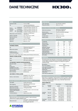 Pásová rypadla Hyundai HX300L