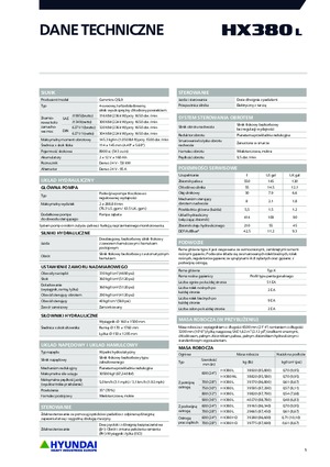 Pásová rypadla Hyundai HX380L