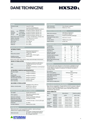 Pásová rypadla Hyundai HX520L