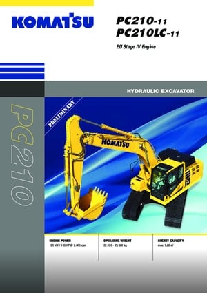 Pásová rypadla Komatsu PC210LC-11E0