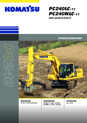 Pásová rypadla Komatsu PC240NLC-11E0