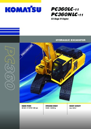 Pásová rypadla Komatsu PC360NLC-11E0