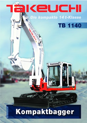 Pásová rypadla Takeuchi TB 1140