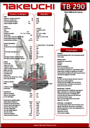 Pásová rypadla Takeuchi TB290