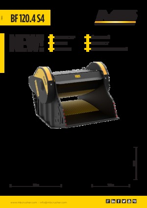 Lžíce drticí MB Crusher BF120.4 S4