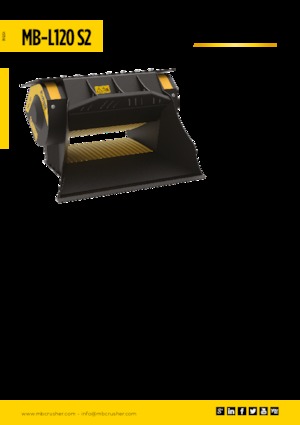 Lžíce drticí MB Crusher MB-L120 S2