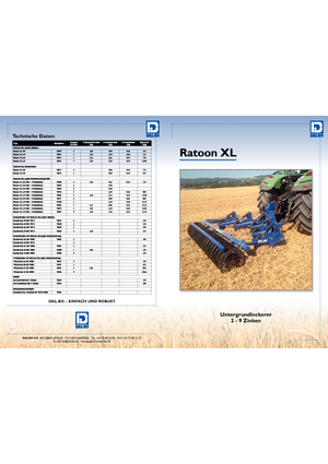 Radličkové podmítače DAL-BO Ratoon XL 190 NSH