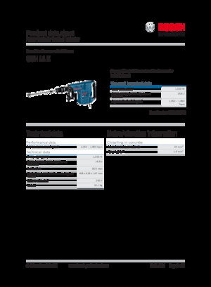 Bourací a Sekací kladiva Bosch GSH 11 E