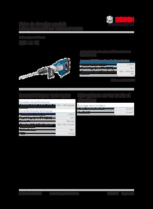 Bourací a Sekací kladiva Bosch GSH 11 VC