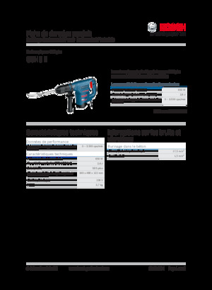 Bourací a Sekací kladiva Bosch GSH 3 E