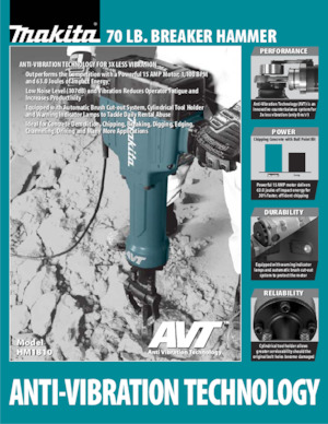 Bourací a Sekací kladiva Makita HK1810