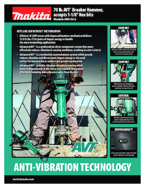 Bourací a Sekací kladiva Makita HM1812