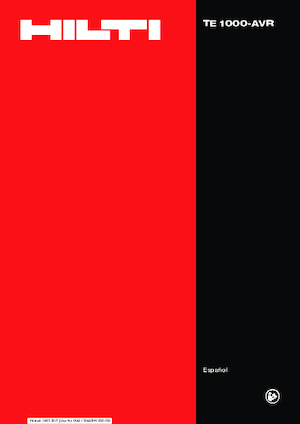 Bourací a Sekací kladiva Hilti TE 1000-AVR