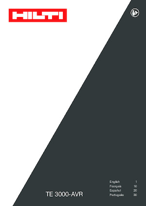 Bourací a Sekací kladiva Hilti TE 3000-AVR