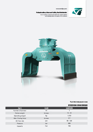 Demoliční drapáky Everdigm EMG 20