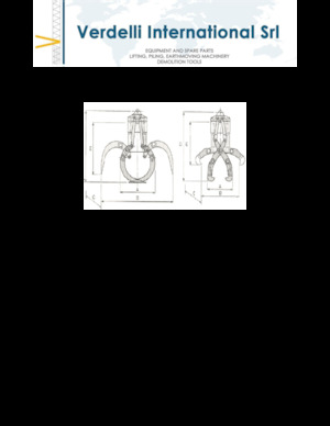 Demoliční drapáky Verdelli F.E.E. /25