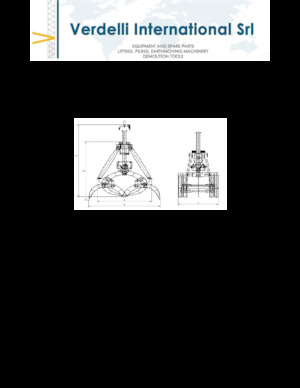 Demoliční drapáky Verdelli F.M. 1600