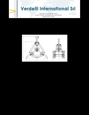 Demoliční drapáky Verdelli F.M. 1600