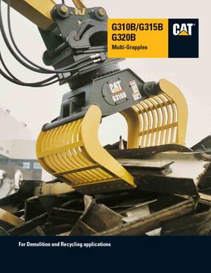 Demoliční drapáky Caterpillar G315B/D