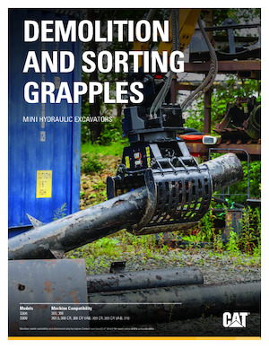 Demoliční drapáky Caterpillar G306