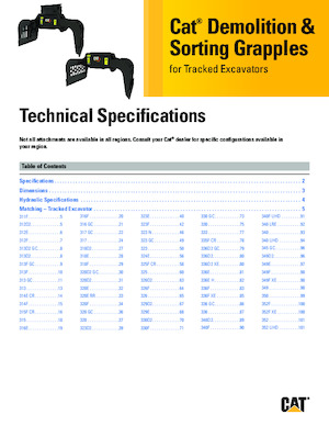 Demoliční drapáky Caterpillar G318