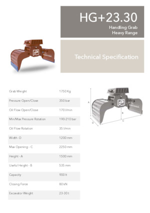 Demoliční drapáky Promove HG+ 23.30
