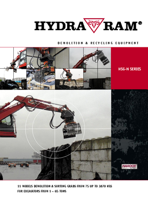 Demoliční drapáky Hydra Ram HSG 4 N