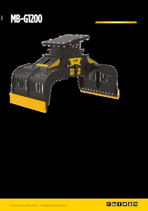 Demoliční drapáky MB Crusher MB-G1200