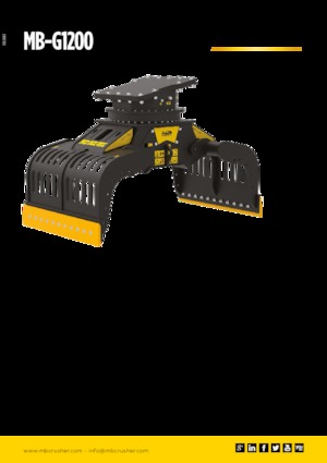 Demoliční drapáky MB Crusher MB-G1200