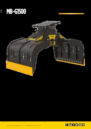 Demoliční drapáky MB Crusher MB-G1500