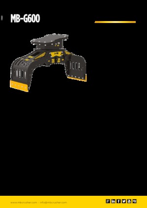Demoliční drapáky MB Crusher MB-G600