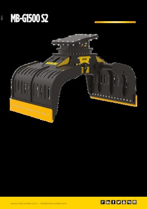 Demoliční drapáky MB Crusher MB-G1500 S2