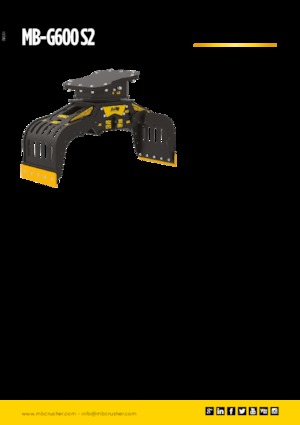 Demoliční drapáky MB Crusher MB-G600 S2