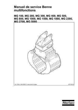 Demoliční drapáky Atlas Copco MG 100