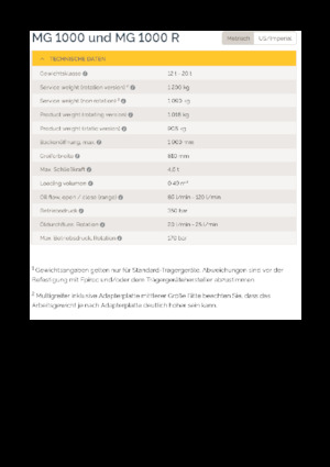 Demoliční drapáky Epiroc MG 1000 