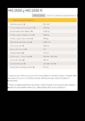 Demoliční drapáky Epiroc MG 1000 R 