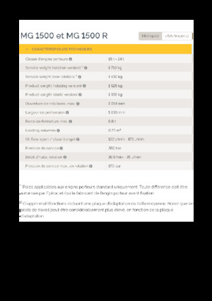 Demoliční drapáky Epiroc MG 1500 R 